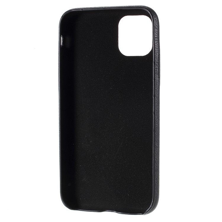 For iPhone 11 Pro 5.8 inch PC+Leather Cell Phone Case - Black-2