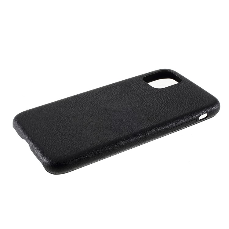 For iPhone 11 Pro 5.8 inch PC+Leather Cell Phone Case - Black-6