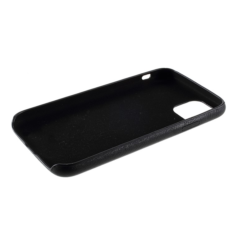 For iPhone 11 Pro 5.8 inch PC+Leather Cell Phone Case - Black-7