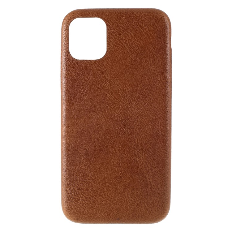 For iPhone 11 Pro 5.8 inch PC+Leather Cell Phone Case - Brown-1