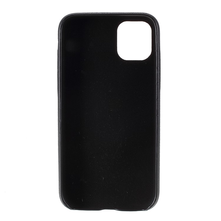 For iPhone 11 6.1 inch (2019) PC+Leather Cell Phone Casing - Black-3