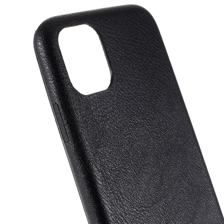 For iPhone 11 6.1 inch (2019) PC+Leather Cell Phone Casing - Black-4