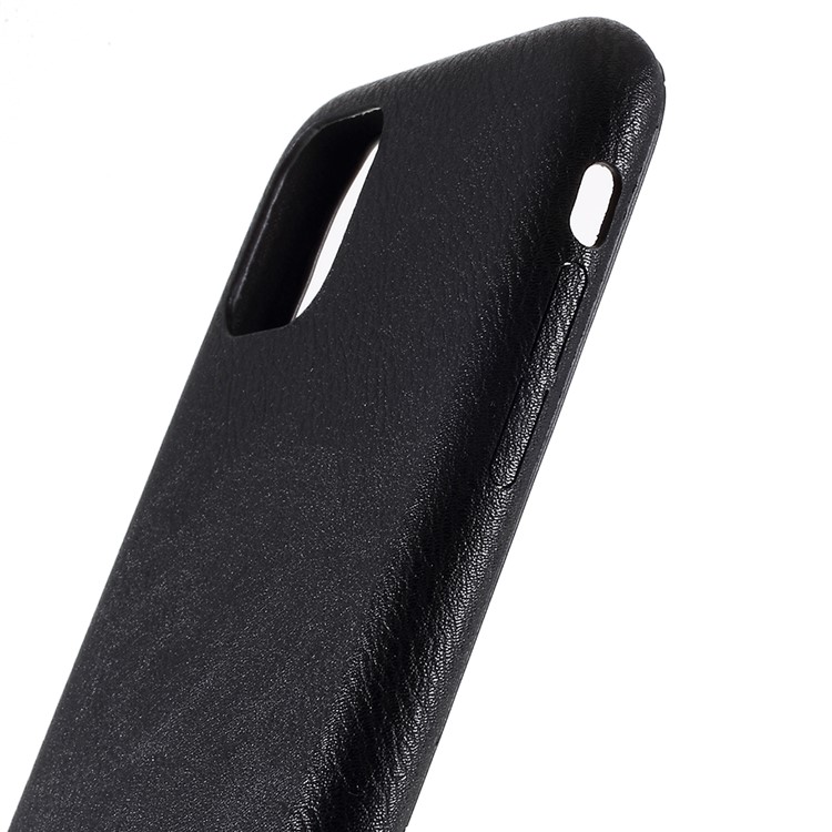 For iPhone 11 6.1 inch (2019) PC+Leather Cell Phone Casing - Black-5