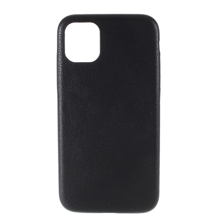 For iPhone 11 6.1 inch (2019) PC+Leather Cell Phone Casing - Black-9