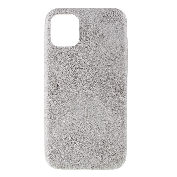 Für Iphone 11 Pro Max 6,5 Zoll PC + PU Leder Telefonkasten - Grau-1
