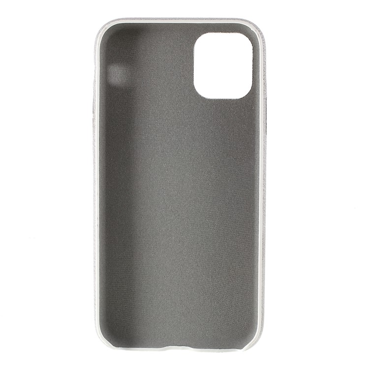 Für Iphone 11 Pro Max 6,5 Zoll PC + PU Leder Telefonkasten - Grau-2