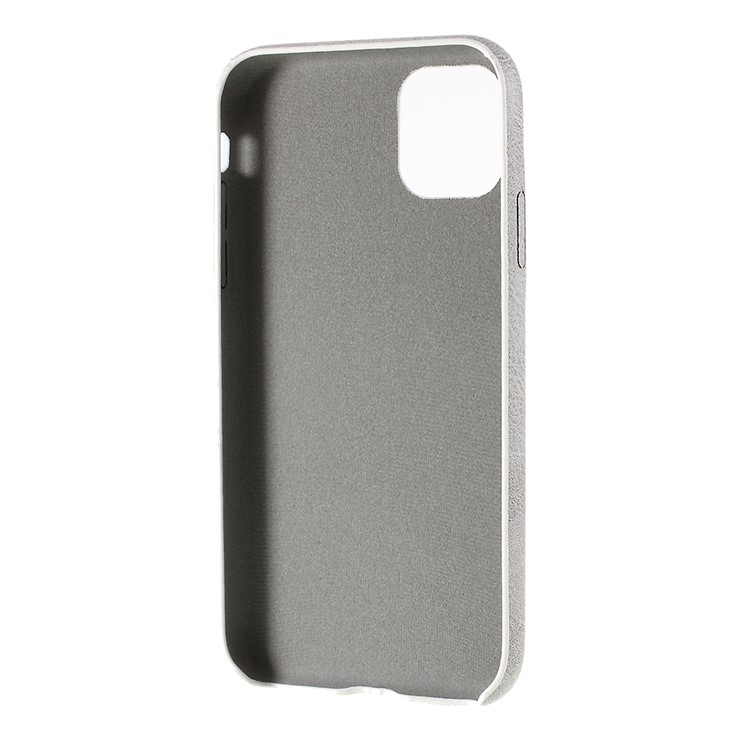 Für Iphone 11 Pro Max 6,5 Zoll PC + PU Leder Telefonkasten - Grau-4