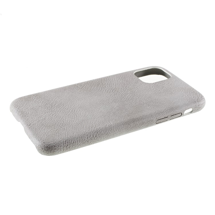 Für Iphone 11 Pro Max 6,5 Zoll PC + PU Leder Telefonkasten - Grau-5