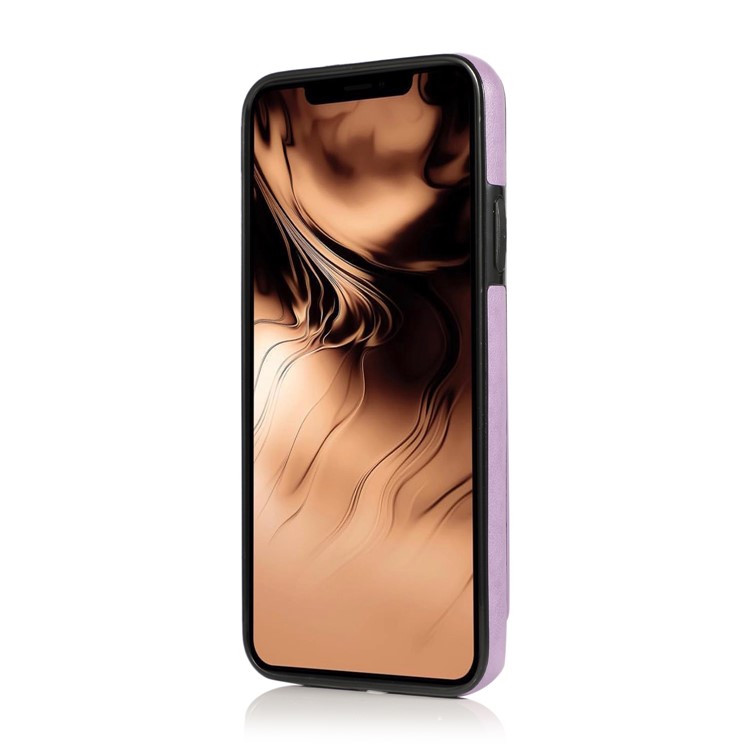 Couro PU + TPU Vários Slots Para Cartões De Telefone Case Para Iphone 11 Pro Max 6.5 Polegadas (2019) - Roxa-4