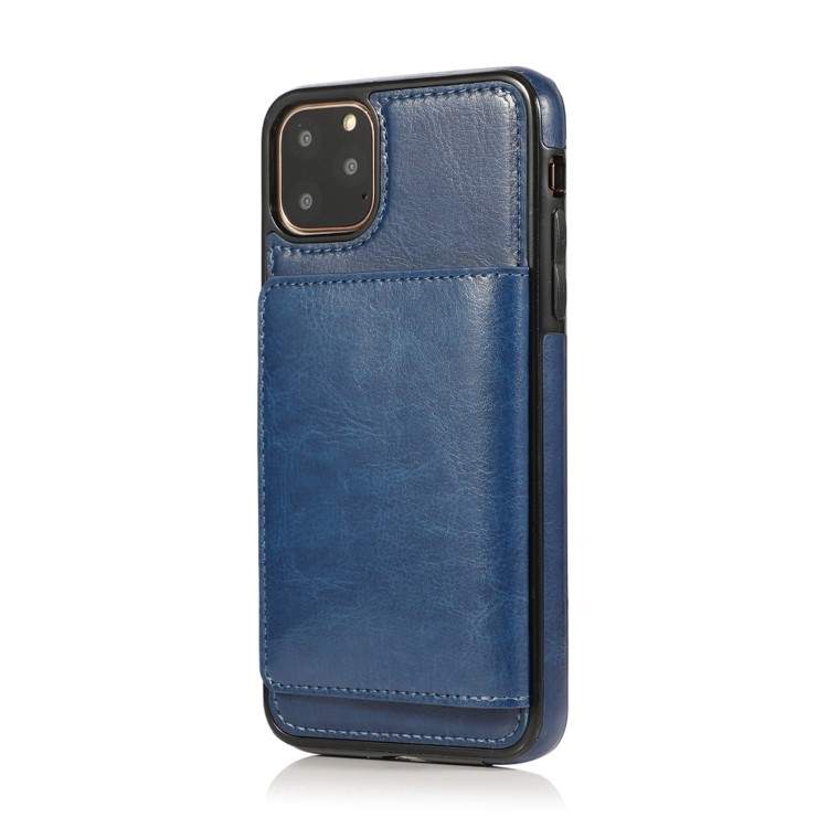 PU Leather + TPU Multiple Card Slots Phone Stand Shell for iPhone 11 Pro 5.8 inch (2019) - Blue-3