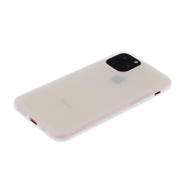 Pure Color Soft TPU Phone Back Protective Case for iPhone 11 Pro 5.8 inch - White-2