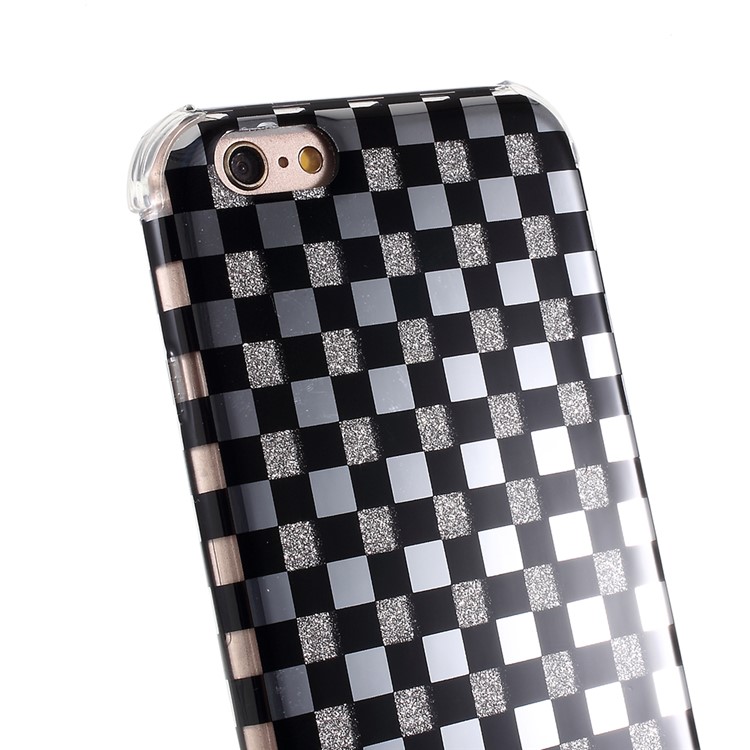 Lattice Pattern IMD Acrylic + TPU Hybrid Phone Case for iPhone 6 Plus/6s Plus 5.5-inch - Black-3