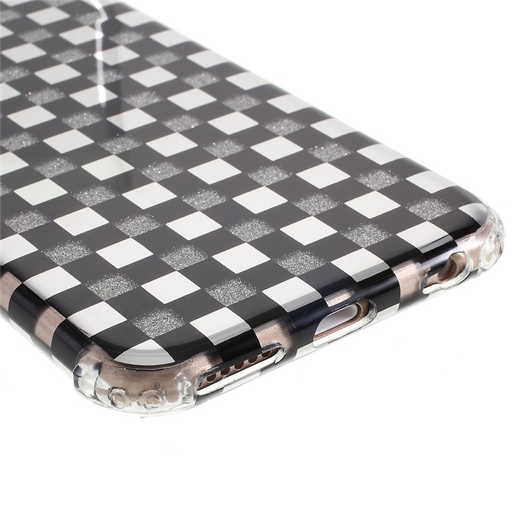 Lattice Pattern IMD Acrylic + TPU Hybrid Phone Case for iPhone 6 Plus/6s Plus 5.5-inch - Black-5