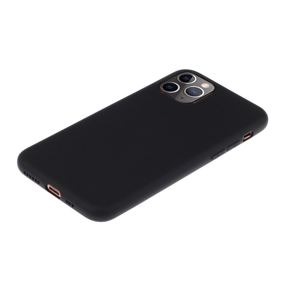 Pure Color Back Cover Soft TPU Phone Case for iPhone 11 Pro Max 6.5 inch - Black-2
