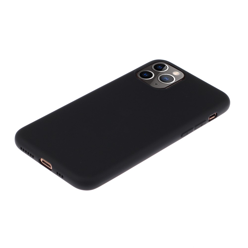 Copertina di Copertina Posteriore a Colore Puro TPU Morbido TPU Per Iphone 11 Pro Max 6,5 Pollici - Nero