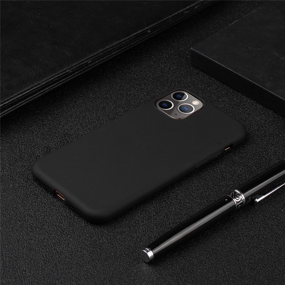 Pure Color Back Cover Soft TPU Phone Case for iPhone 11 Pro Max 6.5 inch - Black-4