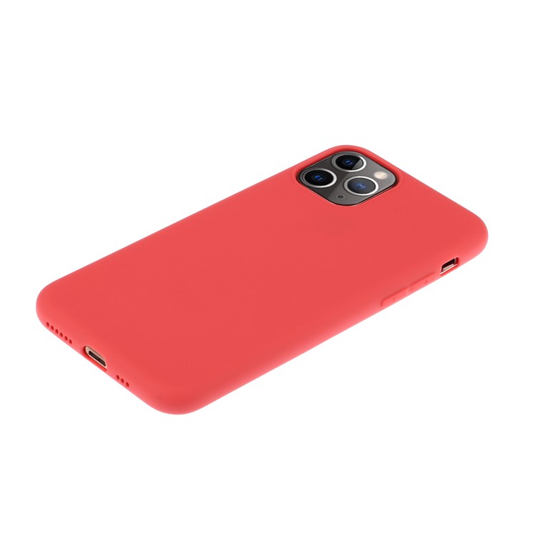 Pure Color Back Cover Soft TPU Phone Case for iPhone 11 Pro Max 6.5 inch - Red-2