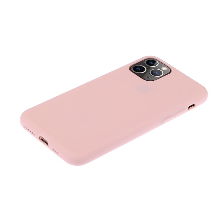 Custodia Morbida In TPU Per copertura Posteriore In Puro Colore Per Iphone 11 Pro Max 6,5 Pollici - Rosa-2