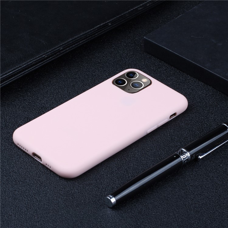 Custodia Morbida In TPU Per copertura Posteriore In Puro Colore Per Iphone 11 Pro Max 6,5 Pollici - Rosa-4