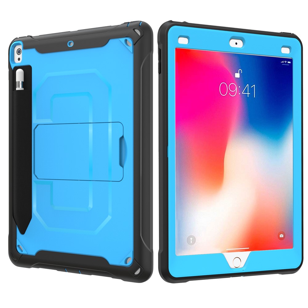 PC + TPU Hybrid Protective Case with Kickstand for iPad Pro 10.5-inch (2019) - Blue-8