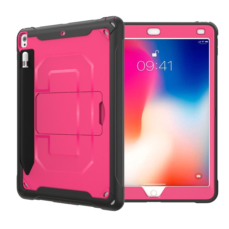 PC + TPU Hybrid Protective Case with Kickstand for iPad Pro 10.5-inch (2019) - Rose-1