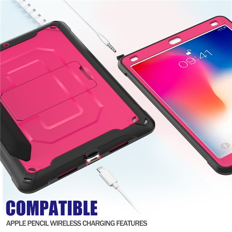 PC + TPU Hybrid Protective Case with Kickstand for iPad Pro 10.5-inch (2019) - Rose-11