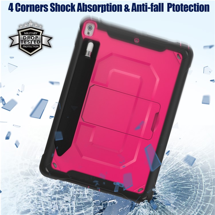 PC + TPU Hybrid Protective Case with Kickstand for iPad Pro 10.5-inch (2019) - Rose-7