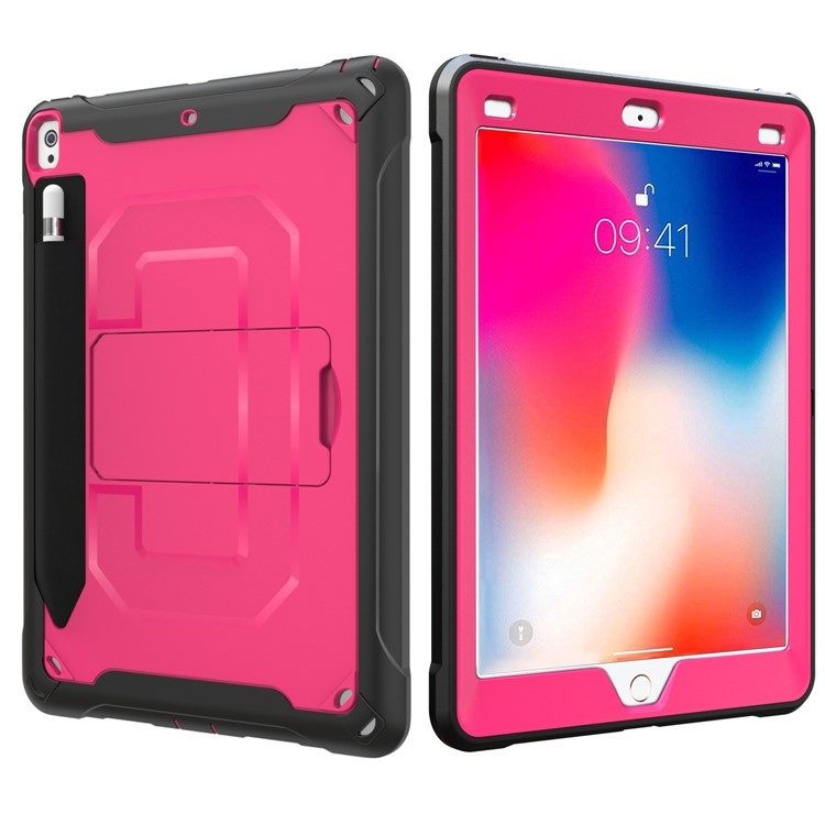 PC + TPU Hybrid Protective Case with Kickstand for iPad Pro 10.5-inch (2019) - Rose-8