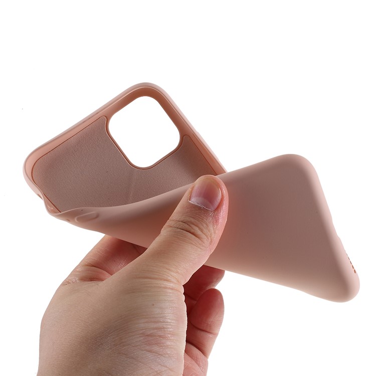 Soft Liquid Silicone Cell Phone Case for iPhone 11 Pro Max 6.5 inch - Pink-9