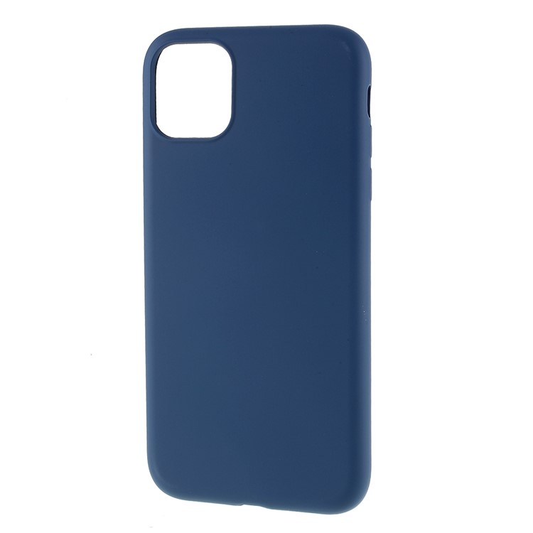 Soft Liquid Silicone Cell Phone Case for iPhone 11 Pro Max 6.5 inch - Dark Blue-2
