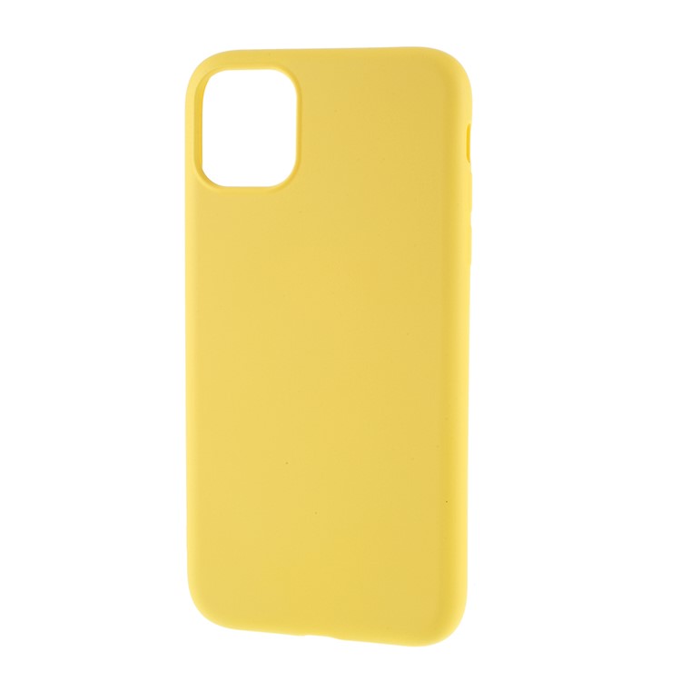Soft Liquid Silicone Cell Phone Case for iPhone 11 Pro Max 6.5 inch - Yellow-2