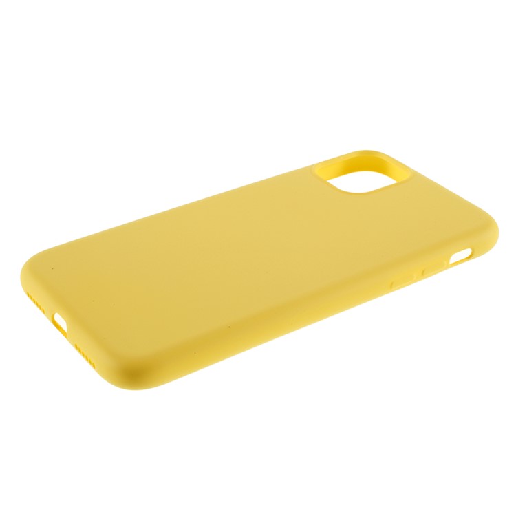 Soft Liquid Silicone Cell Phone Case for iPhone 11 Pro Max 6.5 inch - Yellow-5