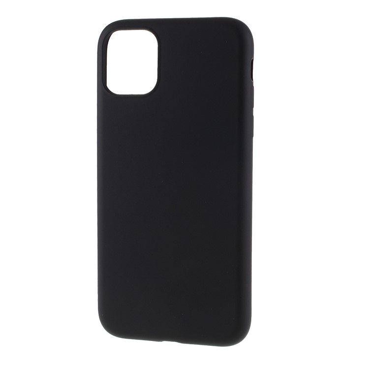 Embalagem Da Tampa Do Telefone Móvel De Silicone Líquido Macio Para Iphone 11 6,1 Polegadas - Preto-2