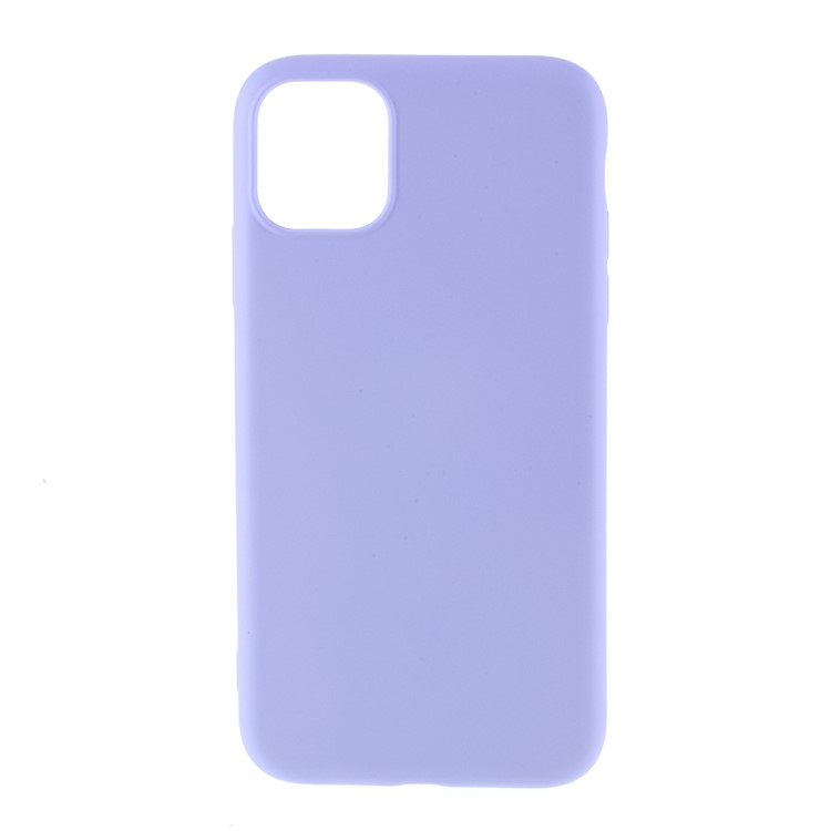 Soft Liquid Silicone Mobile Phone Cover Casing for iPhone 11 6.1 inch - Purple-1