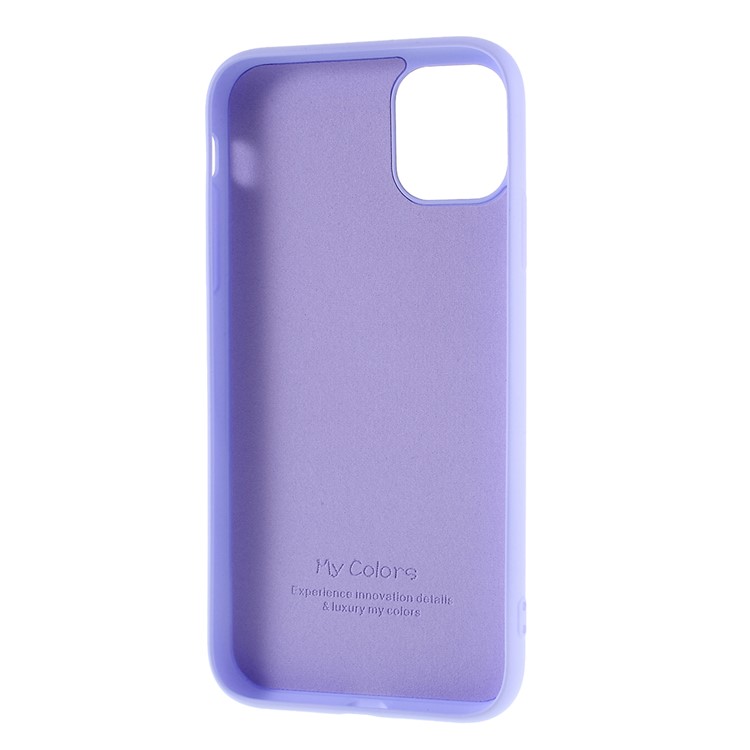 Soft Liquid Silicone Mobile Phone Cover Casing for iPhone 11 6.1 inch - Purple-3