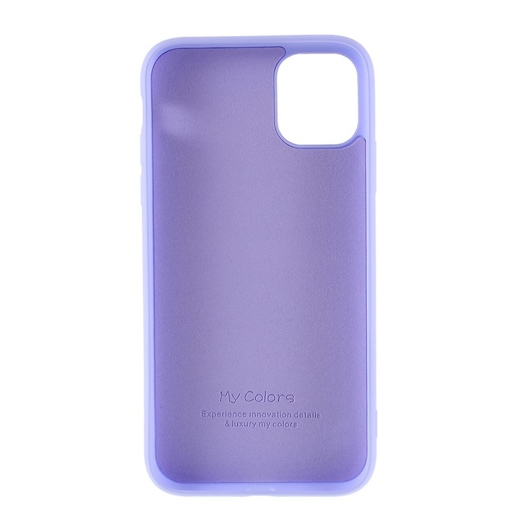 Soft Liquid Silicone Mobile Phone Cover Casing for iPhone 11 6.1 inch - Purple-4