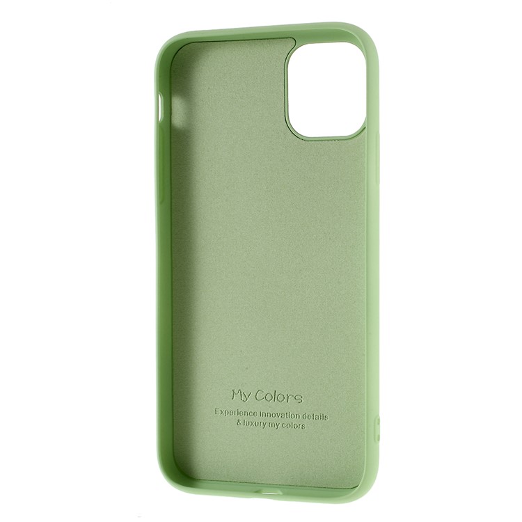Liquid Silicone Soft Cell Phone Cover for iPhone 11 Pro 5.8 inch - Green-3
