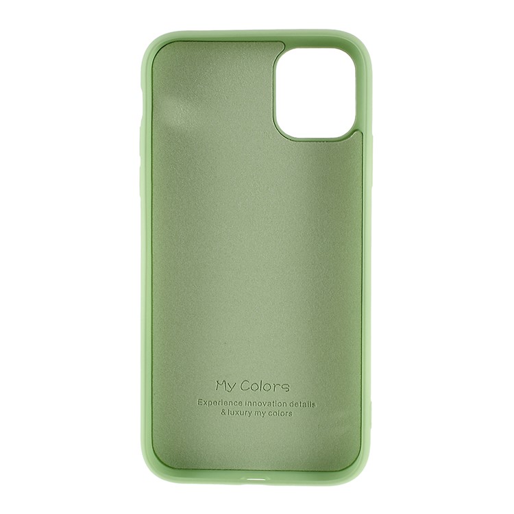 Liquid Silicone Soft Cell Phone Cover for iPhone 11 Pro 5.8 inch - Green-4