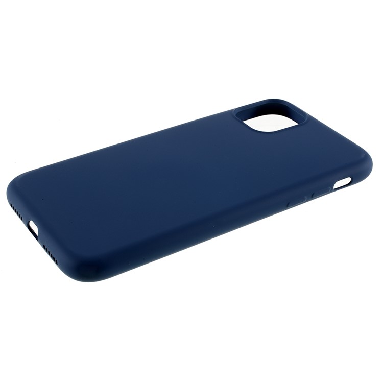 Крышка Сотового Телефона Жидкостного Силикона Мягкая На 5 Дюймов Iphone 11 Pro - Темно-синий-4