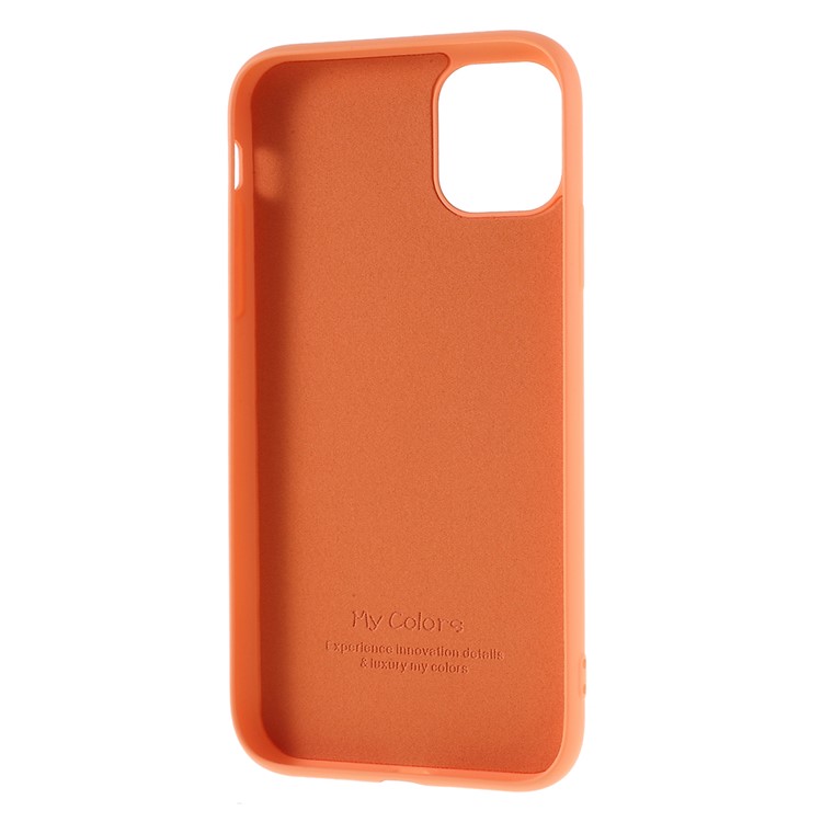Liquid Silicone Soft Cell Phone Cover for iPhone 11 Pro 5.8 inch - Orange-3