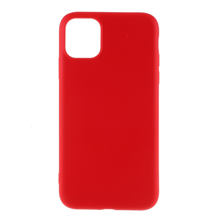 Tampa Macia Do Telefone Celular De Silicone Líquido Para Iphone 11 Pro 5,8 Polegadas - Vermelho-1