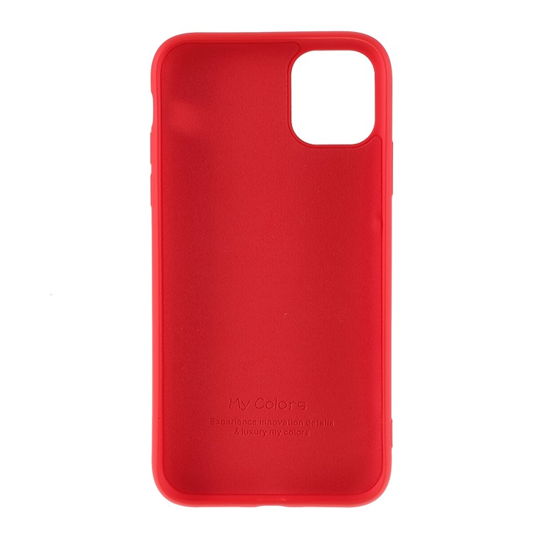 Tampa Macia Do Telefone Celular De Silicone Líquido Para Iphone 11 Pro 5,8 Polegadas - Vermelho-4