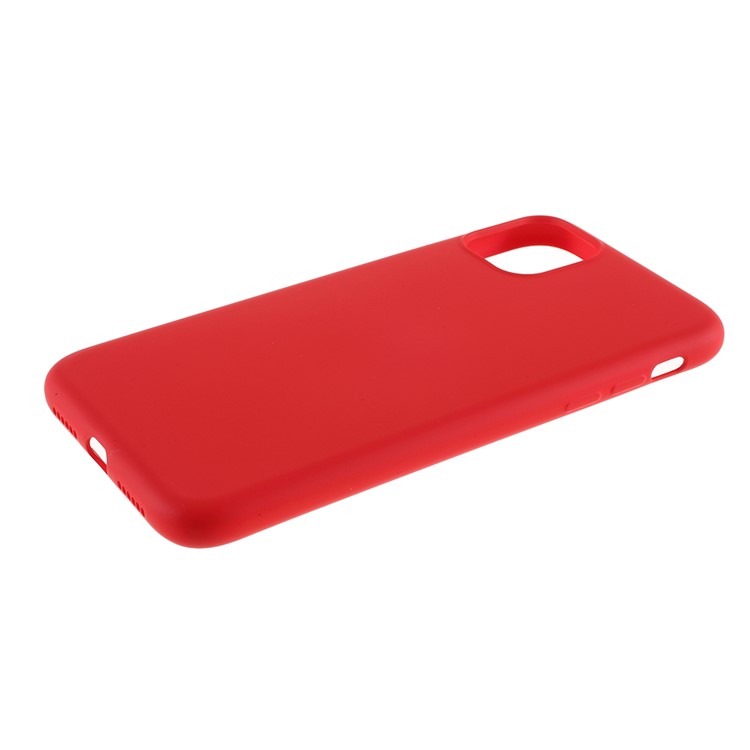 Tampa Macia Do Telefone Celular De Silicone Líquido Para Iphone 11 Pro 5,8 Polegadas - Vermelho-5