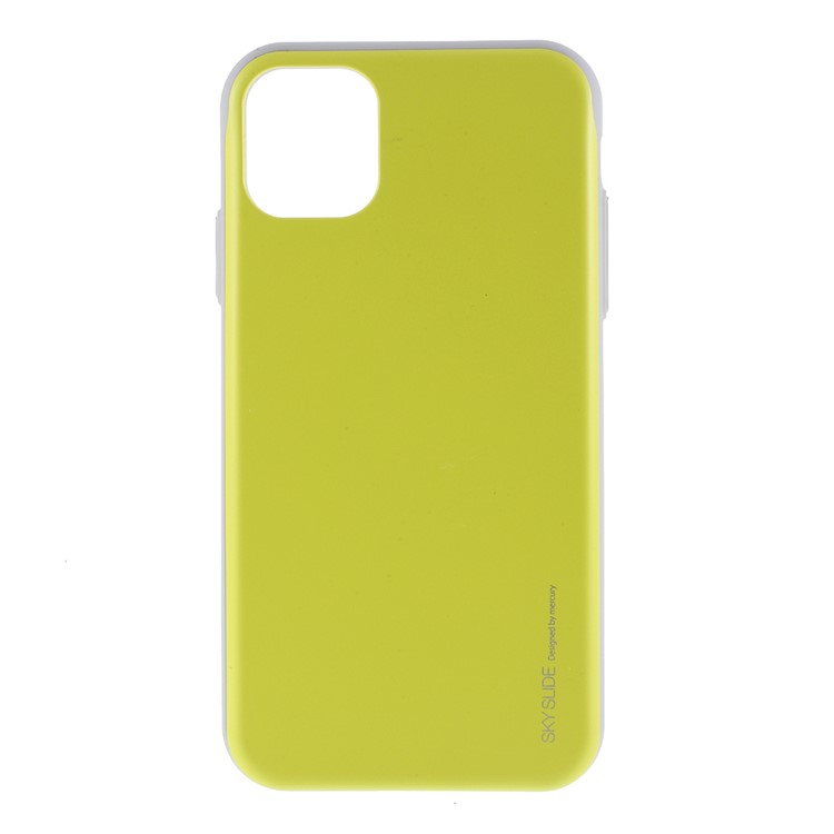 MERCURY GOOSPERY Sky Series Slide PC TPU Case for iPhone 11 6.1 inch - Fluorescent Green-1