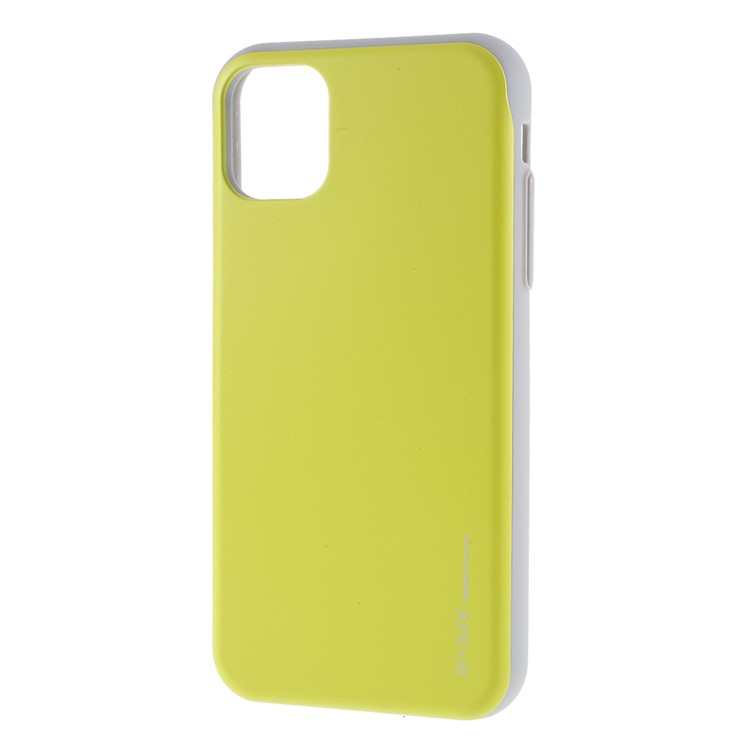 MERCURY GOOSPERY Sky Series Slide PC TPU Case for iPhone 11 6.1 inch - Fluorescent Green-2