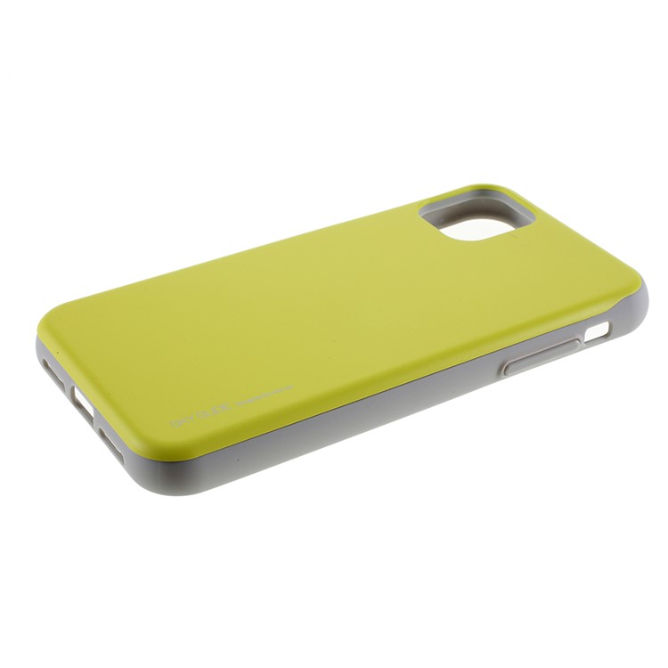 MERCURY GOOSPERY Sky Series Slide PC TPU Case for iPhone 11 6.1 inch - Fluorescent Green-5