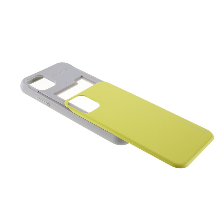 MERCURY GOOSPERY Sky Series Slide PC TPU Case for iPhone 11 6.1 inch - Fluorescent Green-6