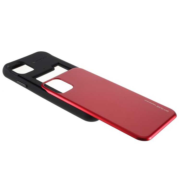 MERCURY GOOSPERY Sky Series for iPhone 11 Pro 5.8 inch Slide PC TPU Case - Red-6