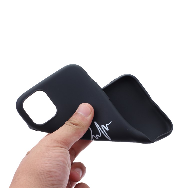 Matte TPU Phone Shell Pattern Printing Back Cover for iPhone 11 Pro 5.8 inch - Heart-2