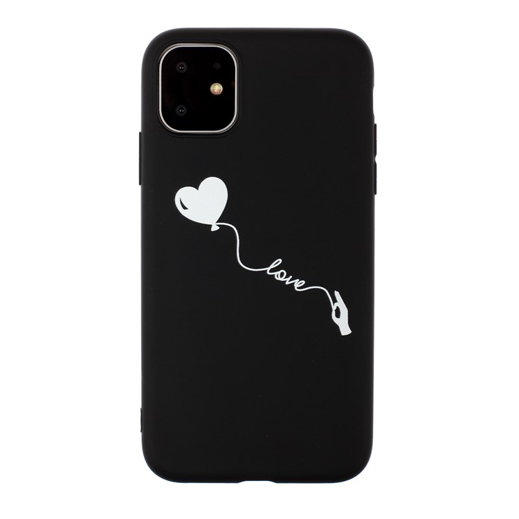 Matte TPU Phone Shell Pattern Printing Back Cover for iPhone 11 Pro 5.8 inch - Heart and Love-1